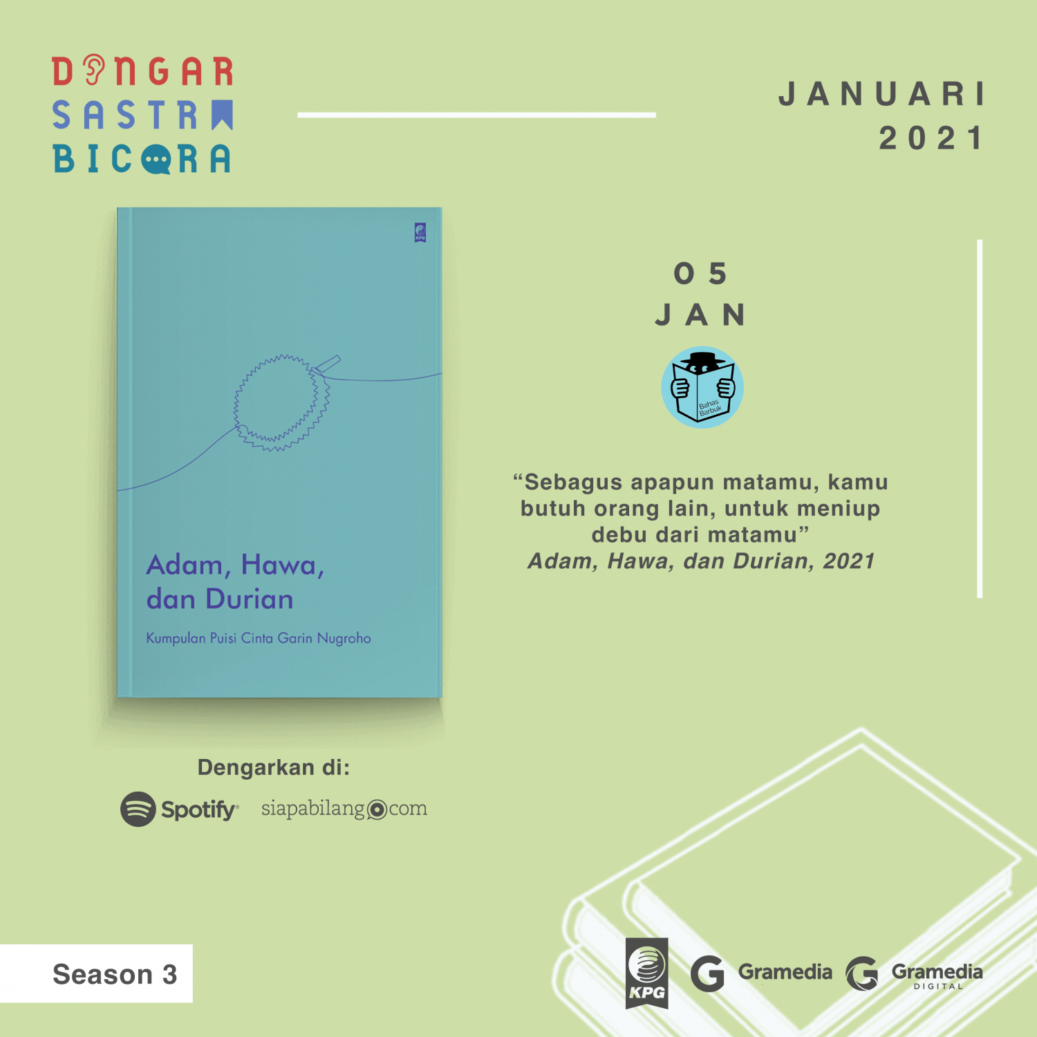 Bahas Buku Adam, Hawa, dan Durian oleh Podcast Bahas Barbuk